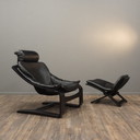 Nelo Kroken Sessel und Hocker Leder
