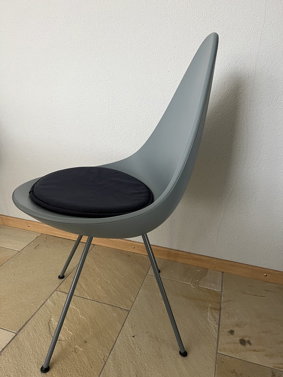 Image 1 of 6x Fritz Hansen Drop Chair Stuhl