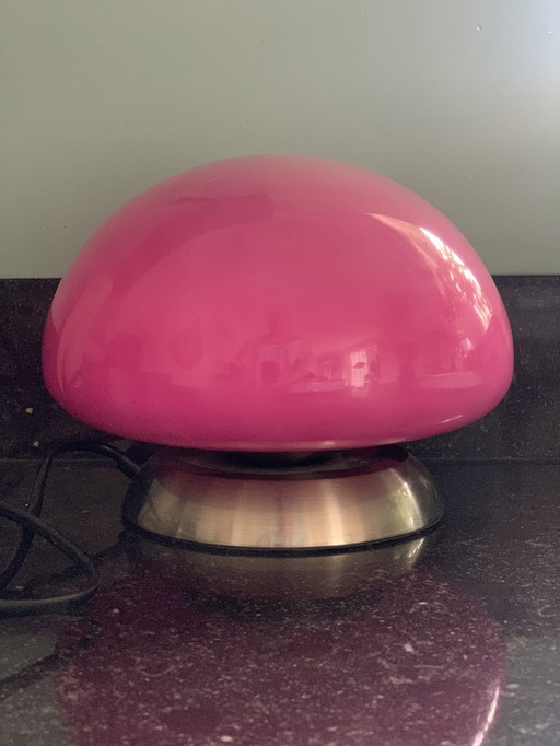 Vintage Glas-Touch-Pilz-Tischlampe