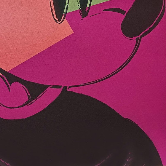 Image 1 of 1980er Andy Warhol „Mickey Mouse“ Lithographie in limitierter Auflage von CMOA