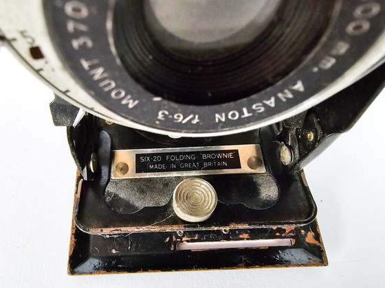 Image 1 of Kodak – London – 100 mm – Anaston F/6,3 Mount 370 Kamera – mit Brownie „DAKON“ mit Stativ – 19