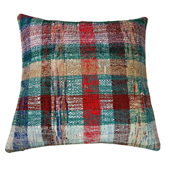 Image 1 of Türkischer Vintage -Kelim-Kissenbezug, 60 x 60 cm