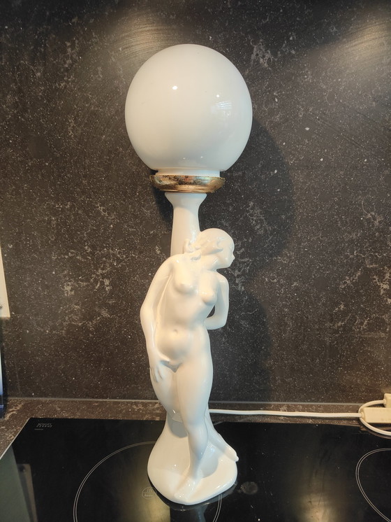 Image 1 of 2x Munari Bassano Keramiklampe von Franco Munari Bassano Lampen