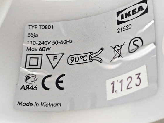 Image 1 of Ikea - Ikea Design - Boja - Ratan - Hängelampe - Bambus - 2000