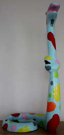 Niloc Pagen - Bild: Stehende Schlange blau