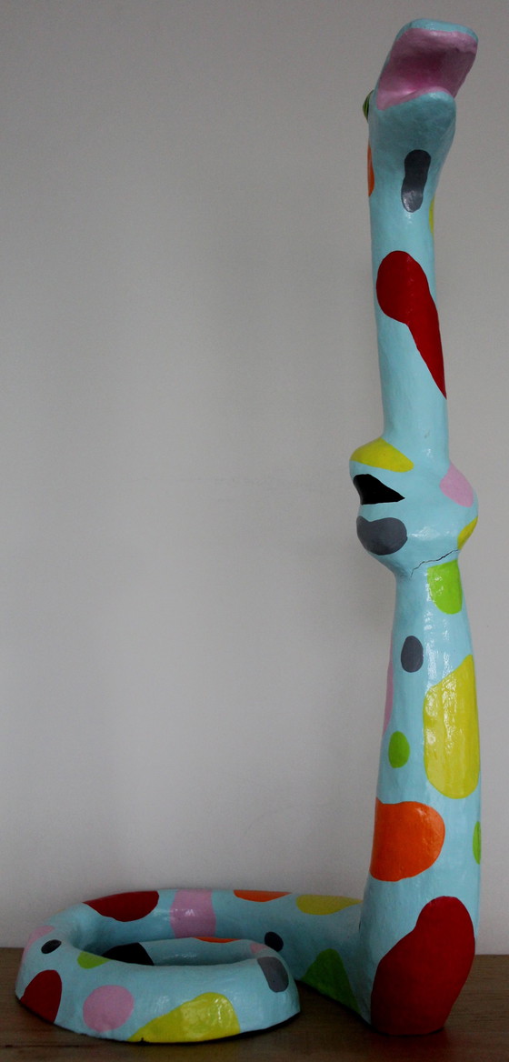 Image 1 of Niloc Pagen - Bild: Stehende Schlange blau