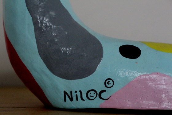 Image 1 of Niloc Pagen - Bild: Stehende Schlange blau