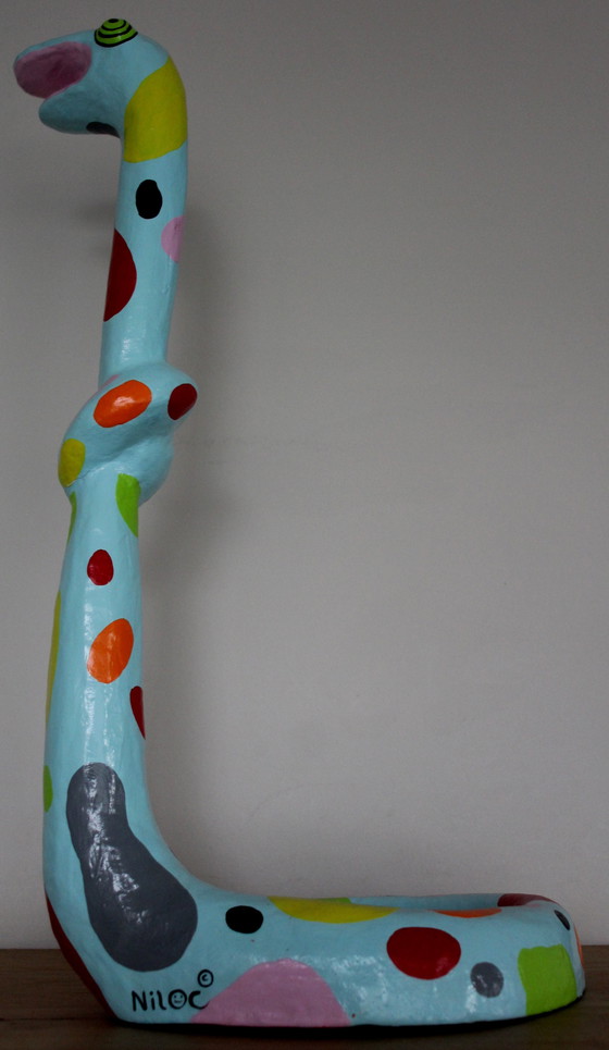 Image 1 of Niloc Pagen - Bild: Stehende Schlange blau