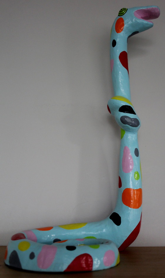 Image 1 of Niloc Pagen - Bild: Stehende Schlange blau