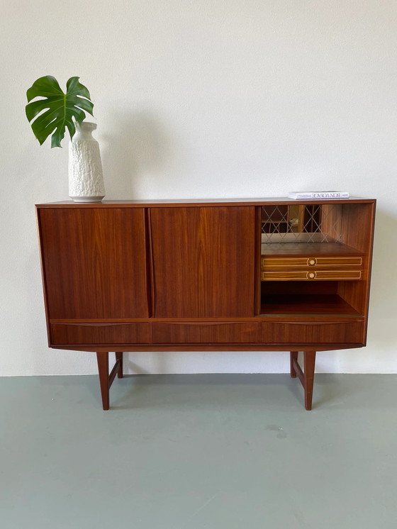 Image 1 of Deens Teak Highboard EW Bach