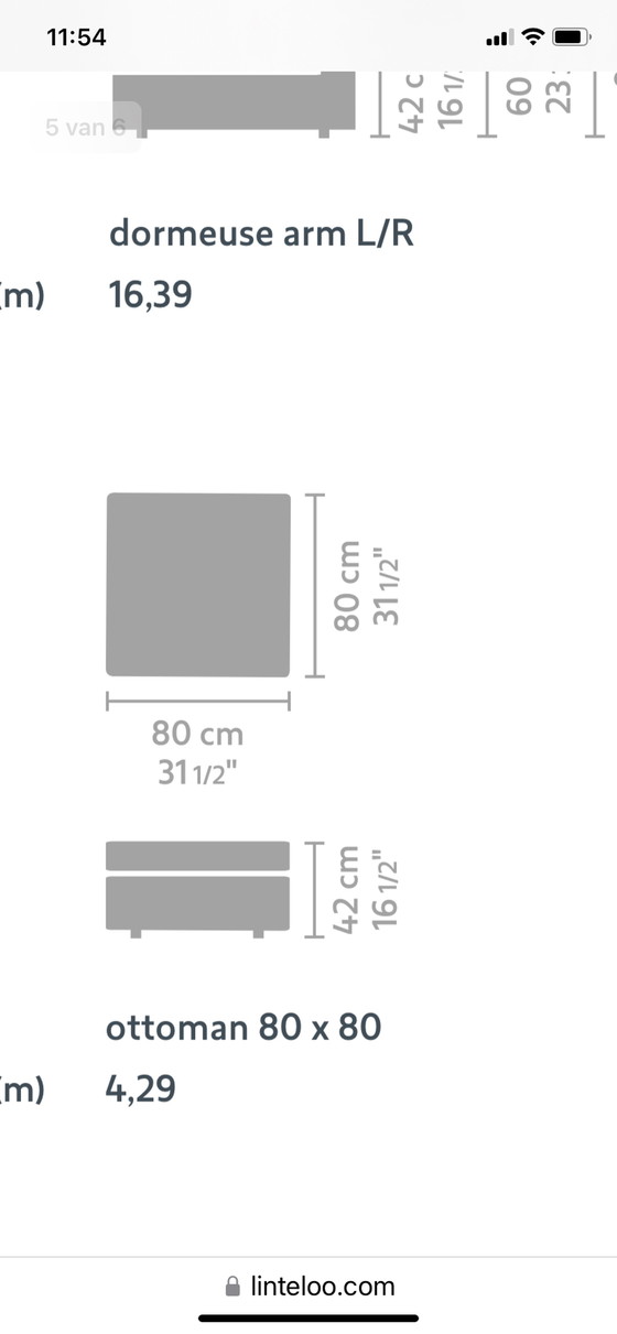 Image 1 of Linteloo Fabio Ecksofa mit Ottomane