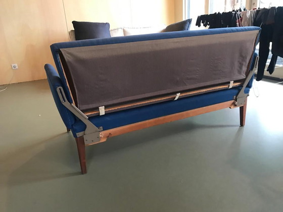 Image 1 of Schönes blaues Sofa im dänischen Design