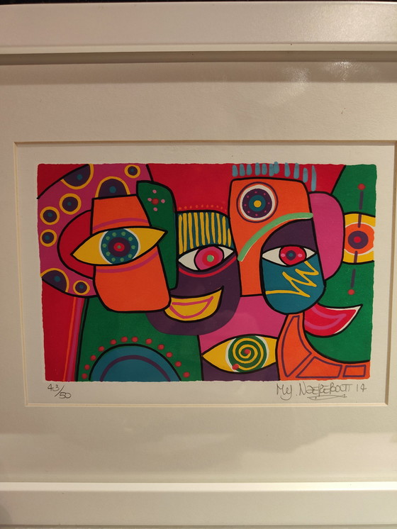 Image 1 of Marianne Naerebout Acryl, Siebdruck 43/50 get together