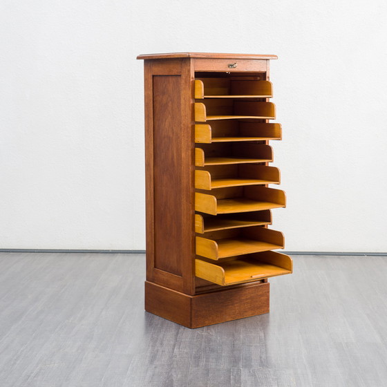 Image 1 of 40er Jahre Rollladenschrank, Eiche massiv