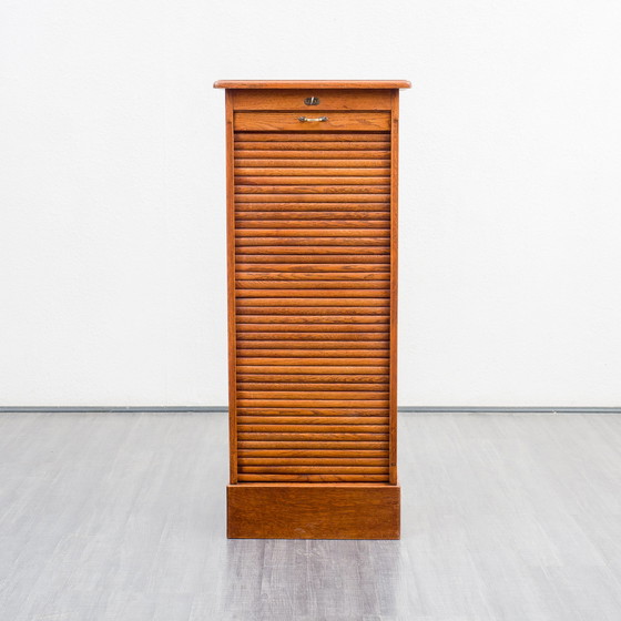 Image 1 of 40er Jahre Rollladenschrank, Eiche massiv