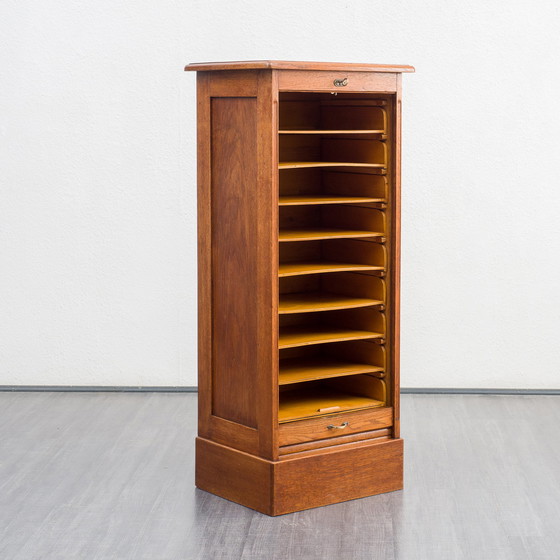 Image 1 of 40er Jahre Rollladenschrank, Eiche massiv