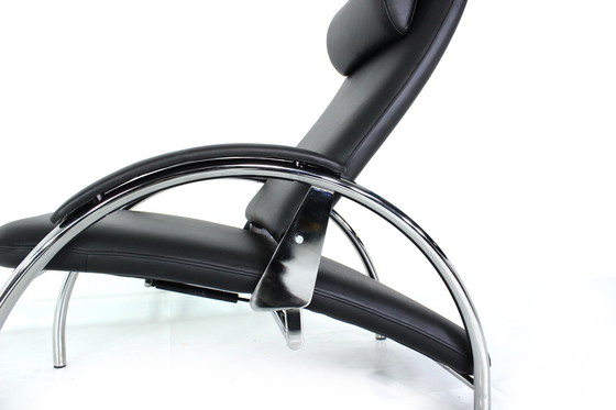 Image 1 of wie neu! Ingmar Relling "Optima" Relax Sessel, Lounge Chair in Leder und Chrom, Np. 3564,- Euro