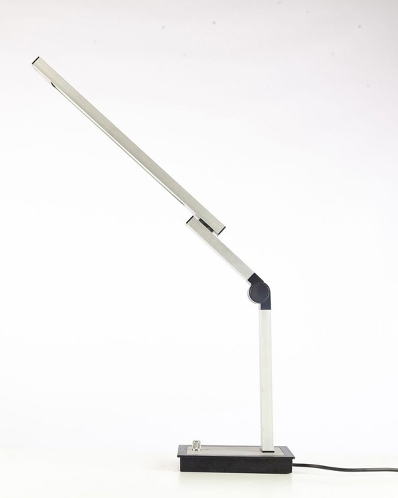 Image 1 of Deutsche Tischlampe aus Aluminium, 1980er