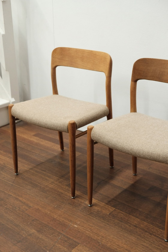 Image 1 of 4x N.O. Möller 75 Stuhl