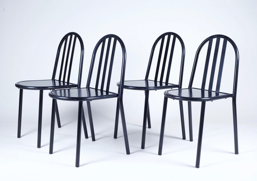 4 Robert Mallet-Stevens Stühle für Palluco Italien, 1980er Jahre