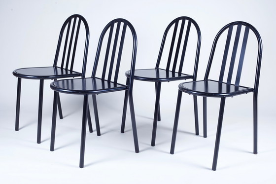 Image 1 of 4 Robert Mallet-Stevens Stühle für Palluco Italien, 1980er Jahre