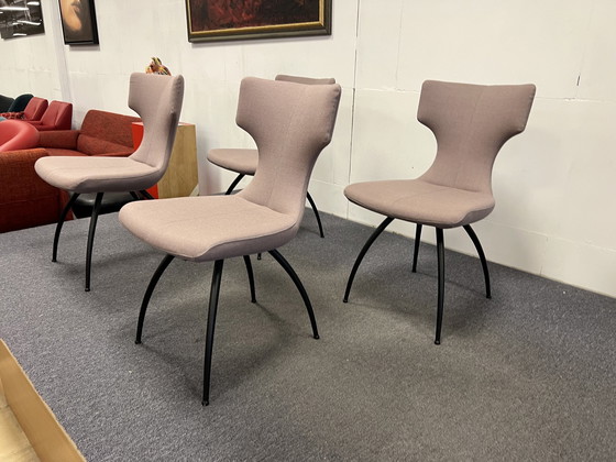 Image 1 of 4x Leolux Callas Esszimmerstühle Stoff