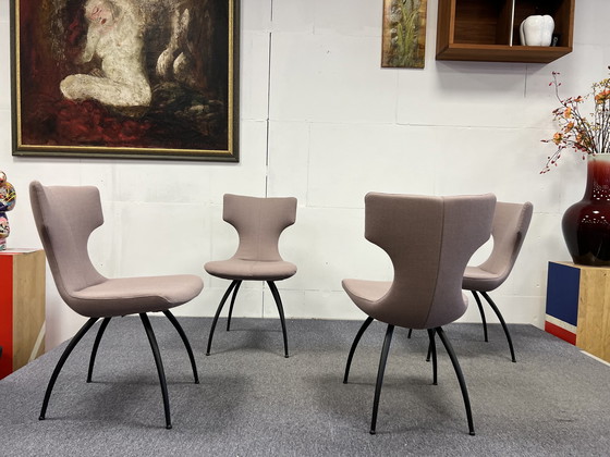 Image 1 of 4x Leolux Callas Esszimmerstühle Stoff