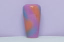 lila & orange westdeutsche Vase Scheurich