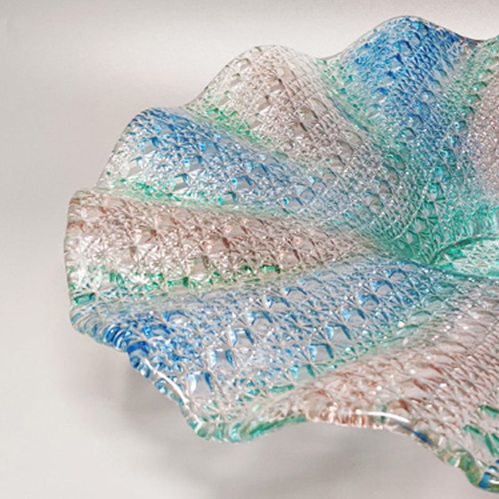 Image 1 of Erling Torvits Big Blue, Pink und Green Herzstück aus Muranoglas