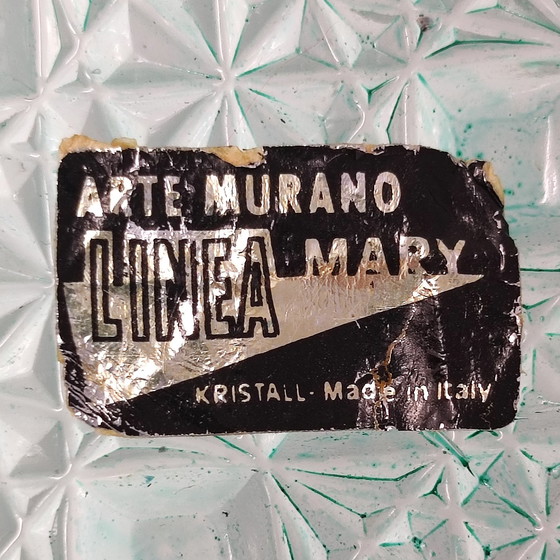 Image 1 of Erling Torvits Big Blue, Pink und Green Herzstück aus Muranoglas