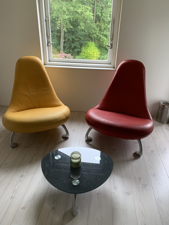 Image 1 of Komplettes Set aus Leolux Chi Sesseln, Tisch und Knochen