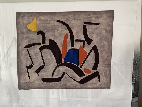 Image 1 of Toon Kelder Siebdruck auf Baumwollleinen