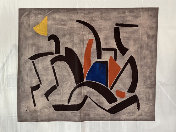 Image 1 of Toon Kelder Siebdruck auf Baumwollleinen