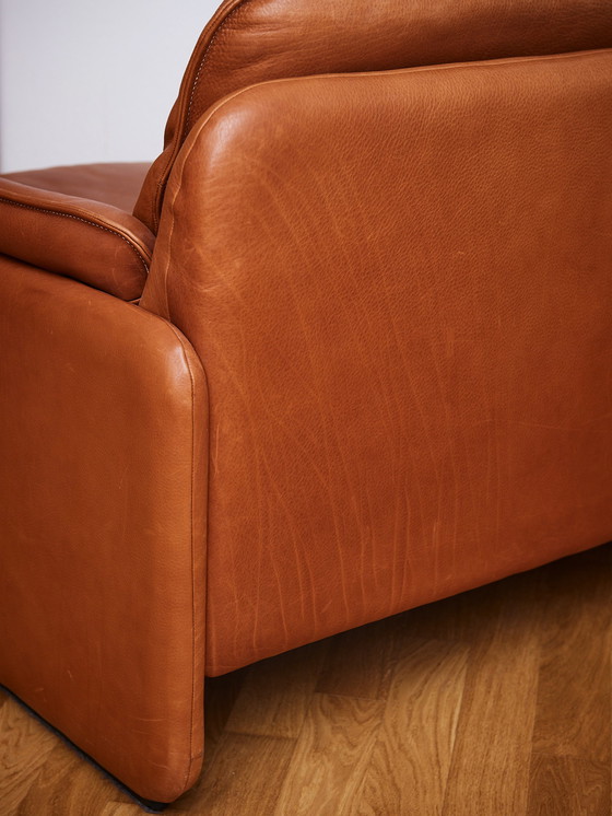 Image 1 of 2x De Sede DS 61 Ledersofas Cognac