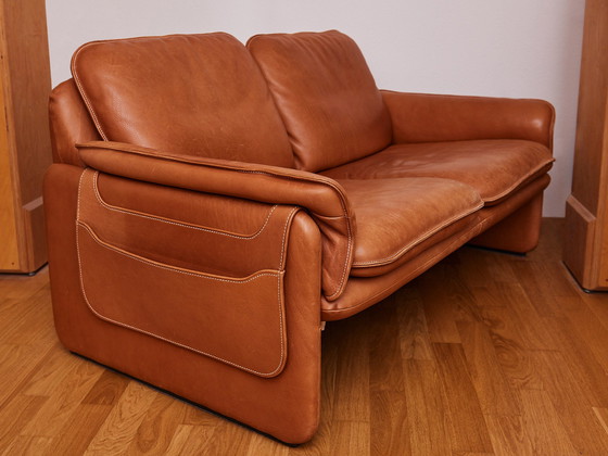 Image 1 of 2x De Sede DS 61 Ledersofas Cognac