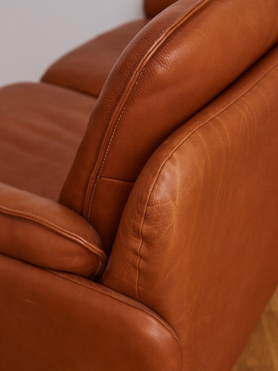 Image 1 of 2x De Sede DS 61 Ledersofas Cognac