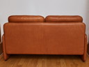 2x De Sede DS 61 Ledersofas Cognac