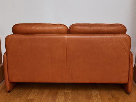 Image 1 of 2x De Sede DS 61 Ledersofas Cognac