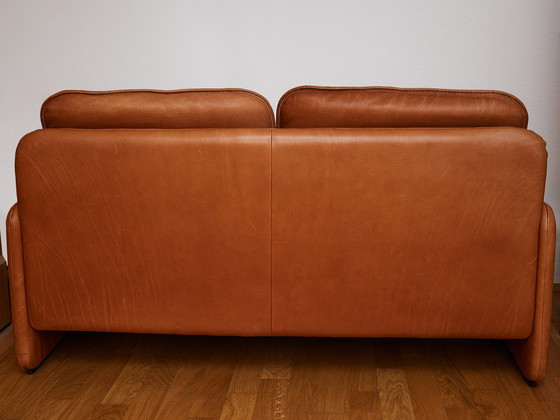 Image 1 of 2x De Sede DS 61 Ledersofas Cognac
