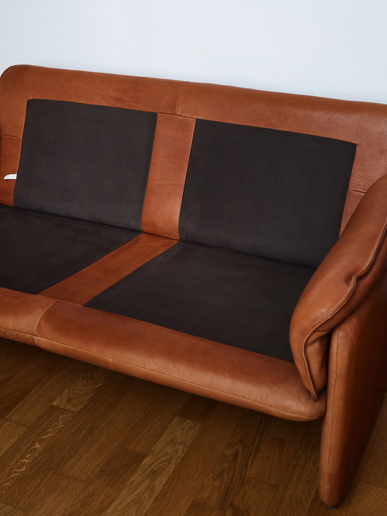 Image 1 of 2x De Sede DS 61 Ledersofas Cognac