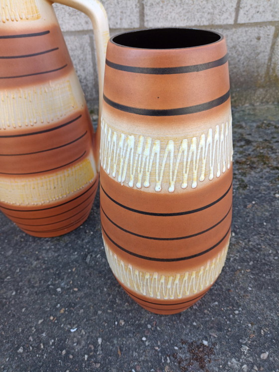 Image 1 of 3x Westdeutsche Bodenvasen aus Keramik