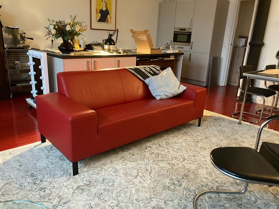 Image 1 of Gelderlandbank 6511 rotes Leder