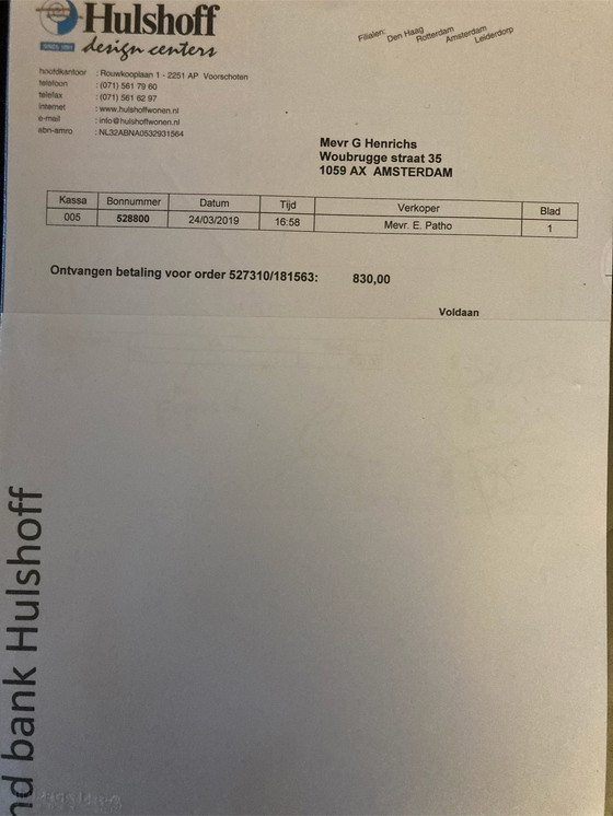 Image 1 of Gelderlandbank 6511 rotes Leder