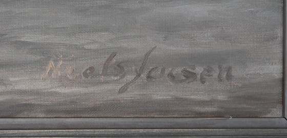 Image 1 of Niels Jensen, dänisches Ölgemälde auf Leinwand