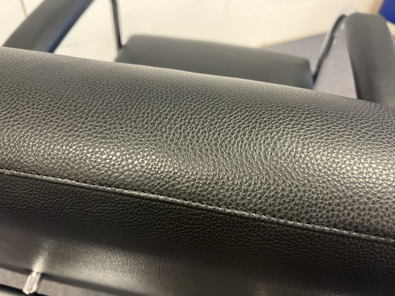 Image 1 of Leolux Scylla Sessel Design aus schwarzem Leder