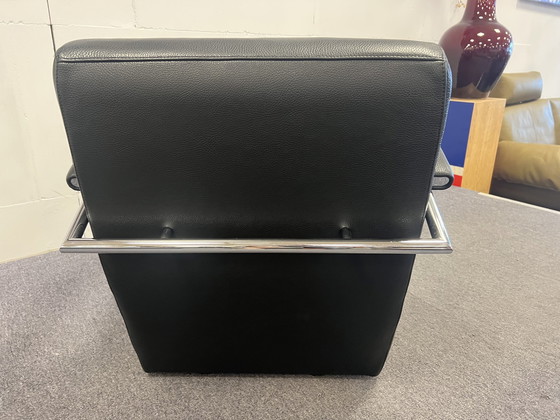 Image 1 of Leolux Scylla Sessel Design aus schwarzem Leder