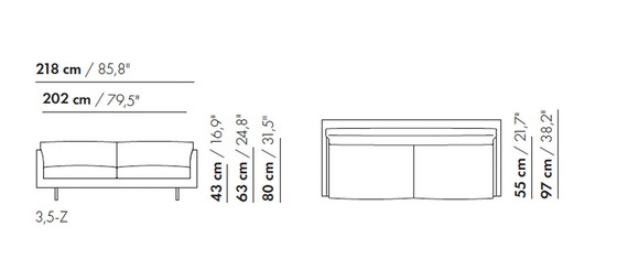 Image 1 of Montis Axel 3,5-Sitzer-Sofa
