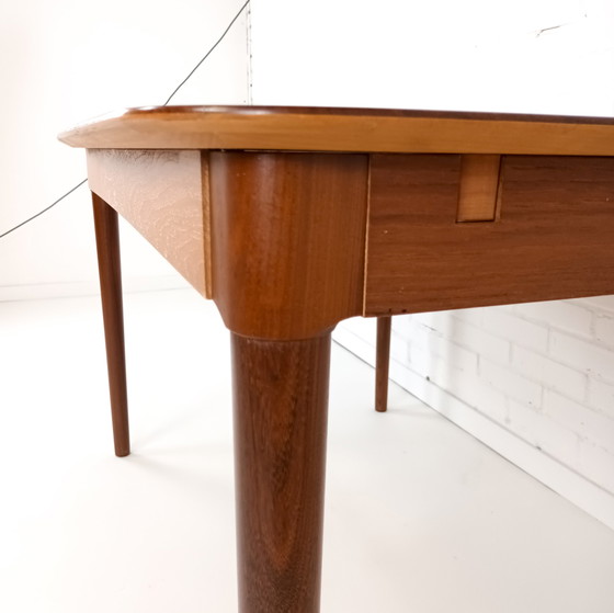 Image 1 of Ausziehbarer Vintage Esszimmertisch aus Teakholz