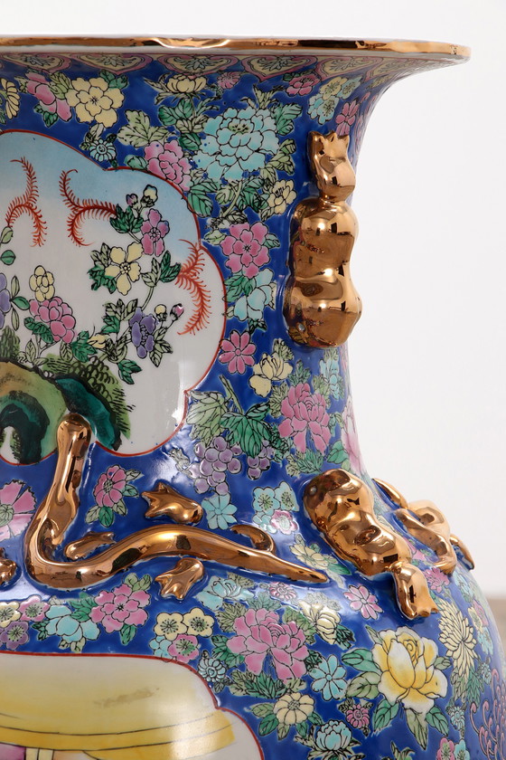 Image 1 of Alte chinesische handbemalte Keramik , 1920