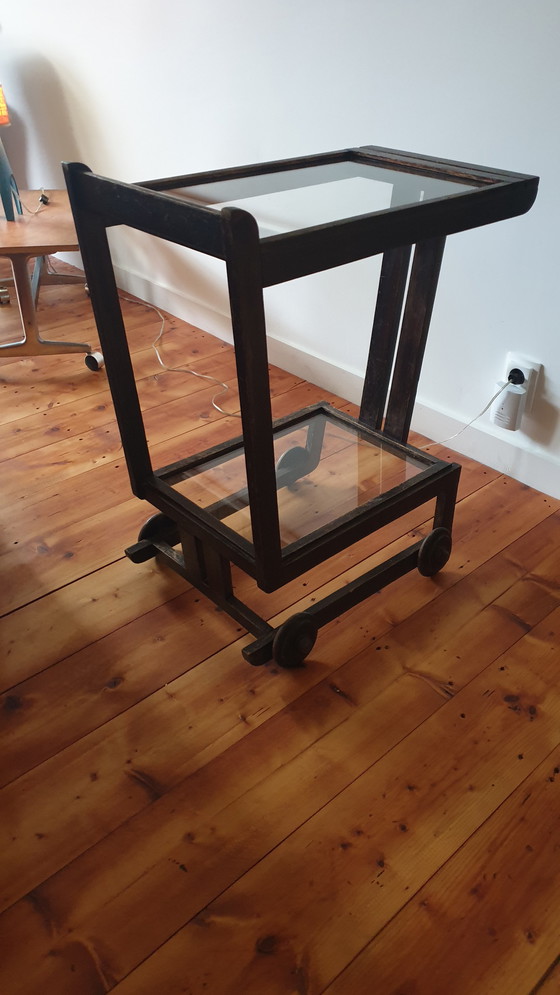 Image 1 of Art-Deco-Wagen oder Servierwagen